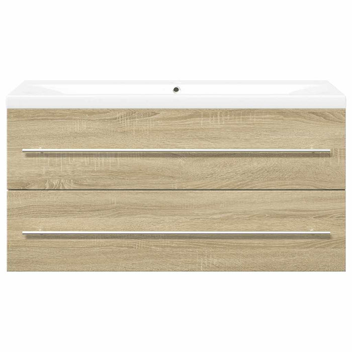 Set Mobili da Bagno 2 pz Rovere Sonoma in Legno Multistrato 3325048