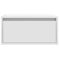 Comodino a Parete con Luci LED Bianco