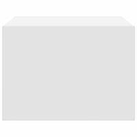 Comodino a Parete con Luci LED Bianco