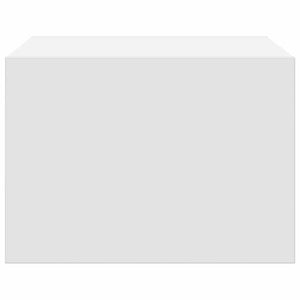 Comodino a Parete con Luci LED Bianco