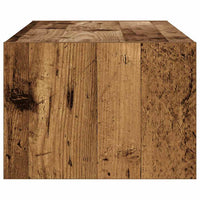 Mobile Porta TV con Luci LED-Credenza TV Legno Vecchio 100X35,5x25 cm