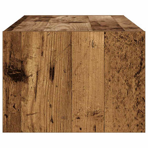 Mobile Porta TV con Luci LED-Credenza TV Legno Vecchio 100X35,5x25 cm