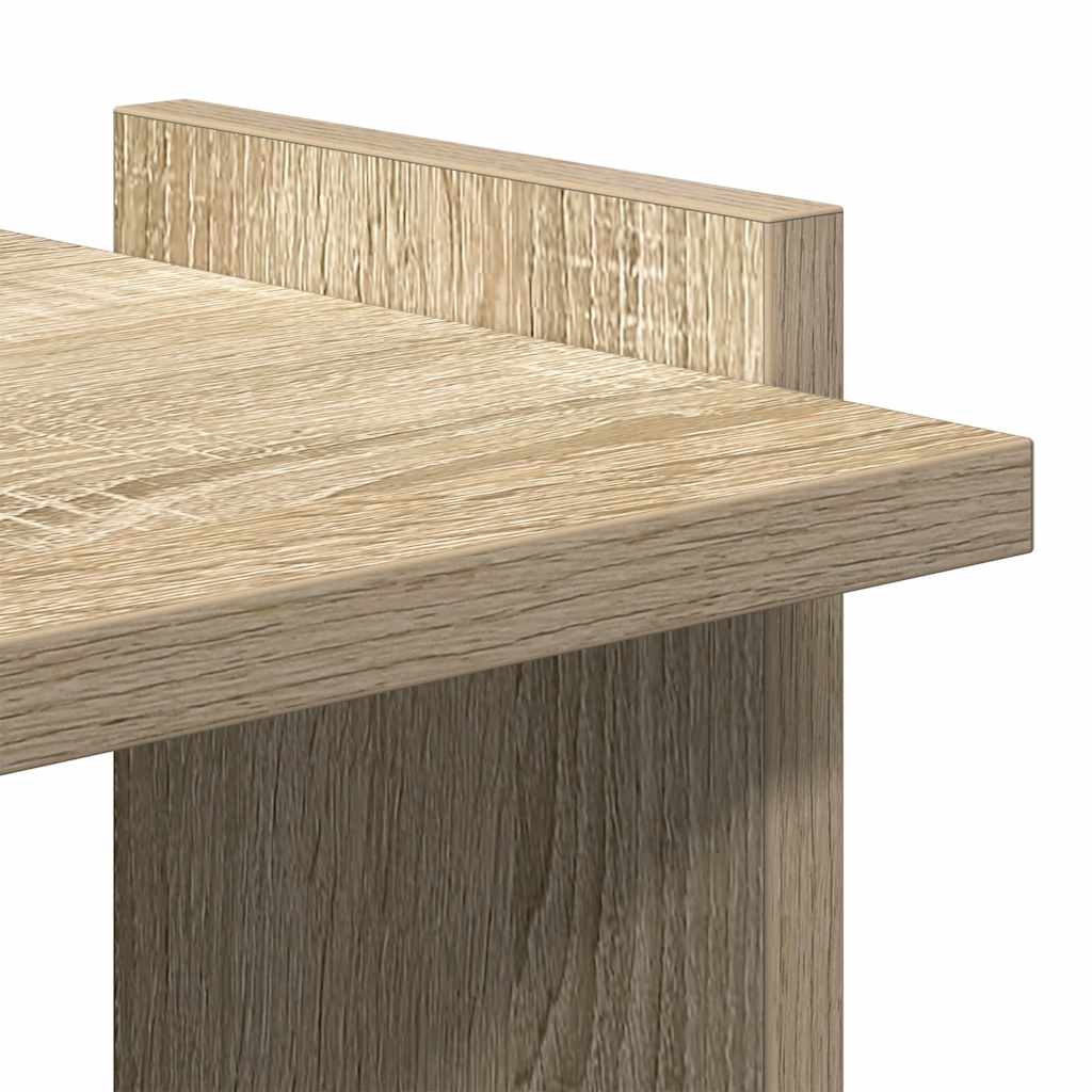 Libreria 3 Ripiani-Scaffale per Libri-Mobile di Stoccaggio Rovere Sonoma 60x30x120 cm Legno Multistrato