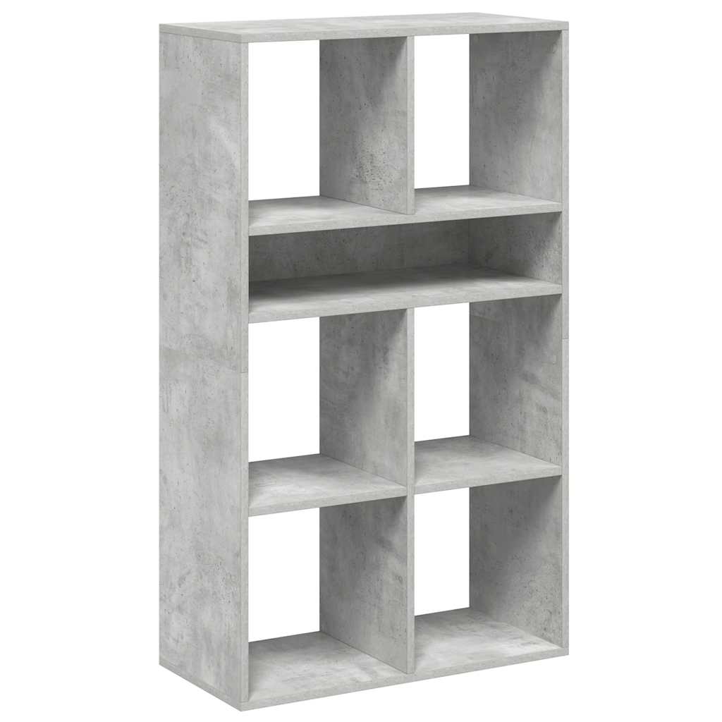 vidaXL Libreria Grigio Cemento 66x31x112 cm in Legno Multistrato