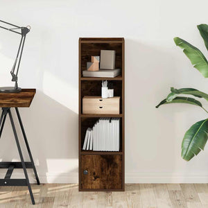 Libreria Rovere Fumo 31x24x102 cm in Legno Multistrato 860341