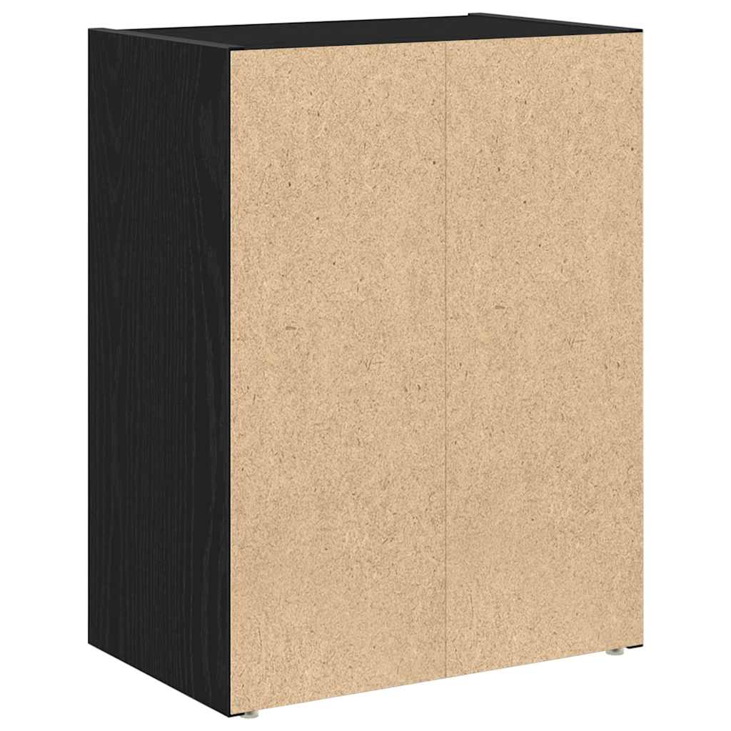 Libreria Rovere Nero 40x24x52 cm in Legno Multistrato