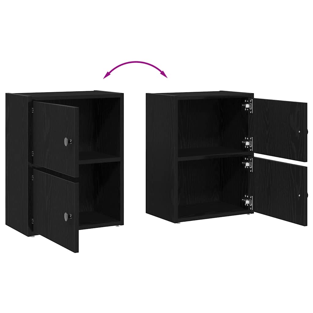 Libreria Rovere Nero 40x24x52 cm in Legno Multistrato