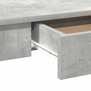 Scrivania Grigio Cemento 100x45x75 cm in Legno Multistrato