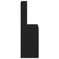 vidaXL Scrivania con Mensole Nera 100x45x140 cm in Legno Multistrato