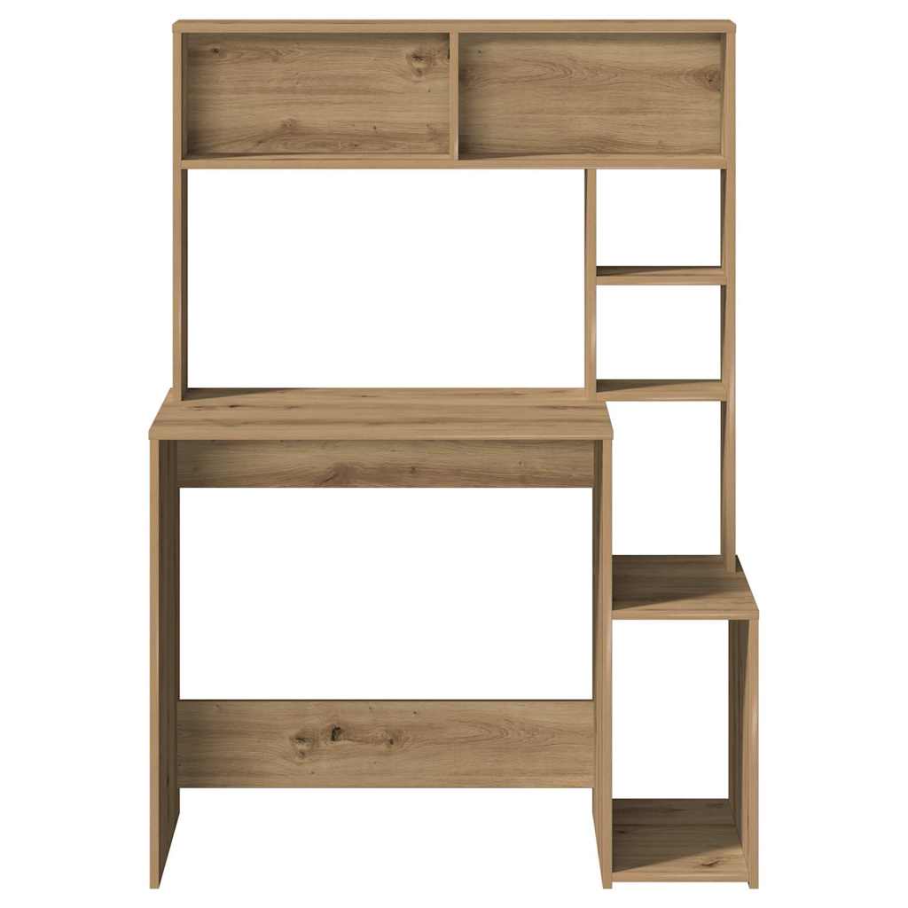 Scrivania Mensole Rovere Artigianale 100x45x140 cm Truciolato 860444