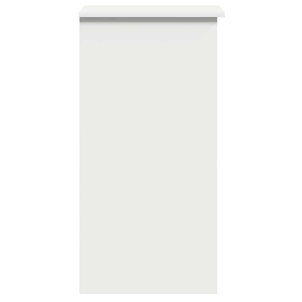 Scrivania con Mensole Bianca 84x40x78 cm in Legno Multistrato