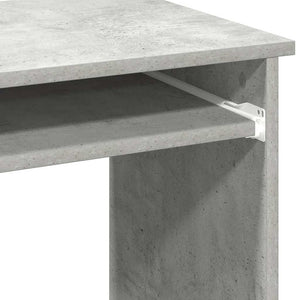 vidaXL Scrivania Mensole Grigio Cemento 84x40x78 cm Legno Multistrato