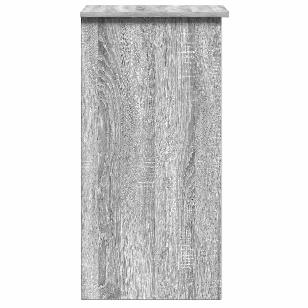 Scrivania Mensole Grigio Sonoma 84x40x78 cm Legno Multistrato