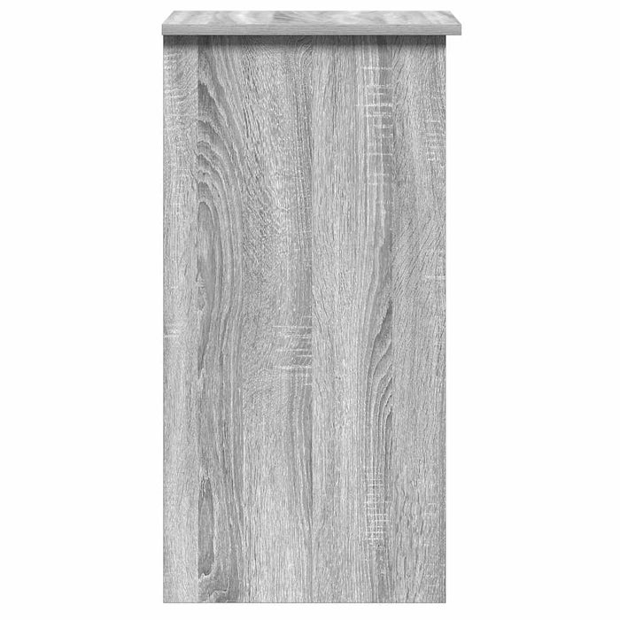 Scrivania Mensole Grigio Sonoma 84x40x78 cm Legno Multistrato 860450