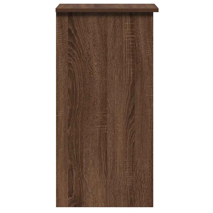 Scrivania Mensole Rovere Marrone 84x40x78 cm Legno Multistrato