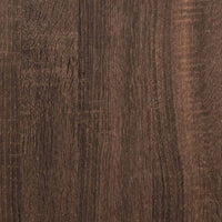 Scrivania Mensole Rovere Marrone 84x40x78 cm Legno Multistrato