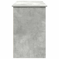Scrivania Grigio Cemento 102x50x75 cm in Legno Multistrato