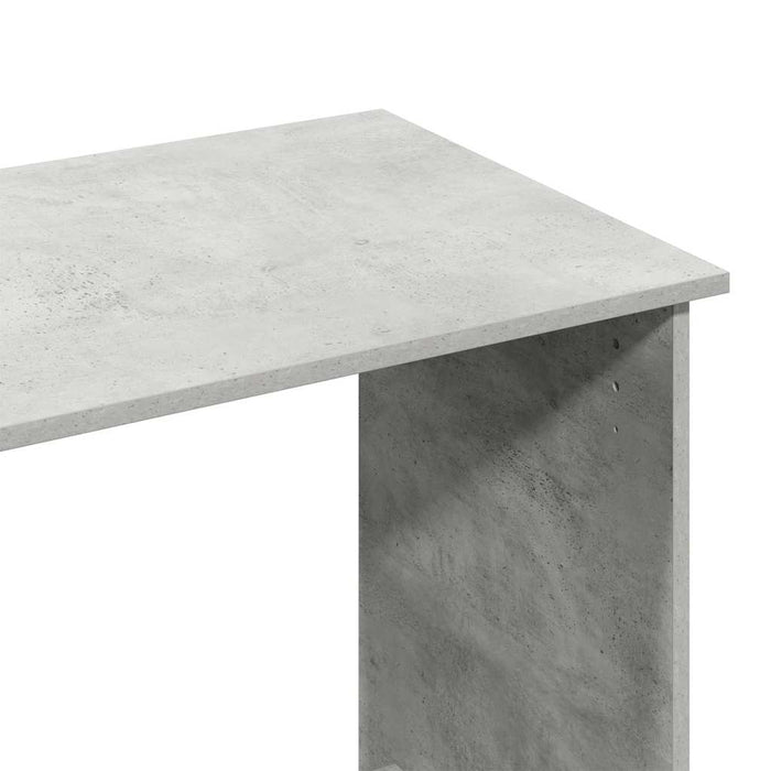 Scrivania Grigio Cemento 102x50x75 cm in Legno Multistrato