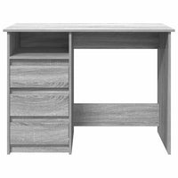 vidaXL Scrivania Grigio Sonoma 102x50x75 cm in Legno Multistrato