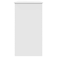 Scrivania Bianca 80x40x75 cm in Legno Multistrato