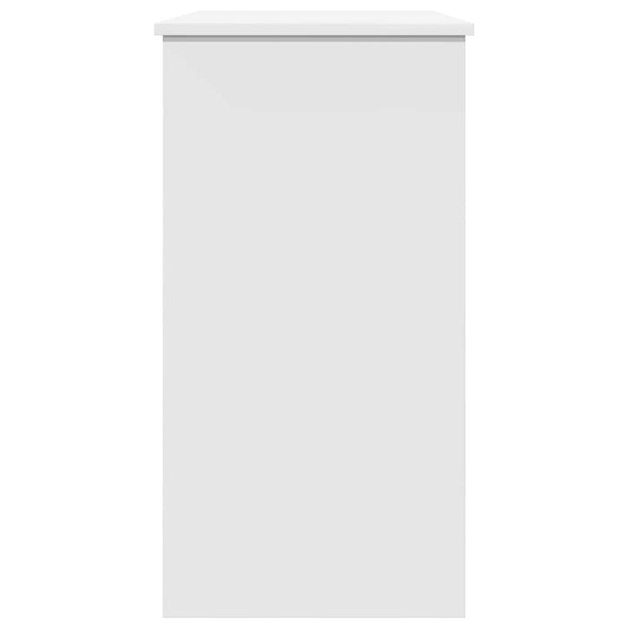 Scrivania Bianca 80x40x75 cm in Legno Multistrato