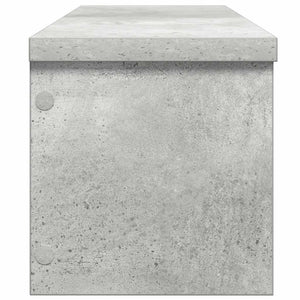 Scaffale da Cucina Impilabile Grigio Cemento 50x15x16 cm