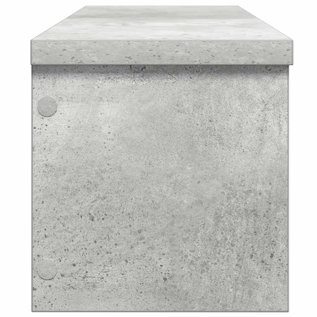 Scaffale da Cucina Impilabile Grigio Cemento 50x15x16 cm 860487
