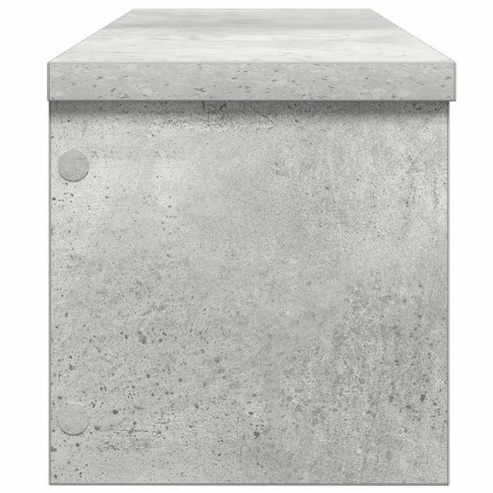 Scaffali da Cucina Impilabili 2 pz Grigio Cemento 50x15x16 cm 860488
