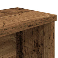 vidaXL Scaffale da Cucina Impilabile Legno Vecchio 50x15x16 cm