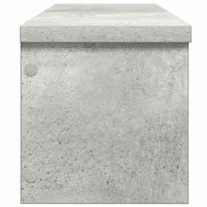 Scaffali da Cucina Impilabili 2 pz Grigio Cemento 60x15x16 cm 860506