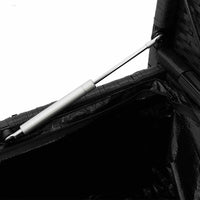 vidaXL Panca Portaoggetti da Giardino con Cuscino in Polyrattan Nero