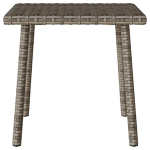 Tavolino da Giardino Rettangolare Grigio 40x40x37 cm Polyrattan 4104047