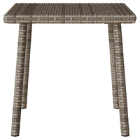 vidaXL Tavolino da Giardino Rettangolare Grigio 40x40x37 cm Polyrattan