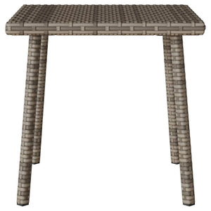 vidaXL Tavolino da Giardino Rettangolare Grigio 40x40x37 cm Polyrattan