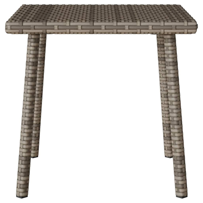 vidaXL Tavolino da Giardino Rettangolare Grigio 40x40x37 cm Polyrattan