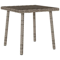 Tavolino da Giardino-Tavolo da esterno Rettangolare Grigio 40x40x37 cm Polyrattan