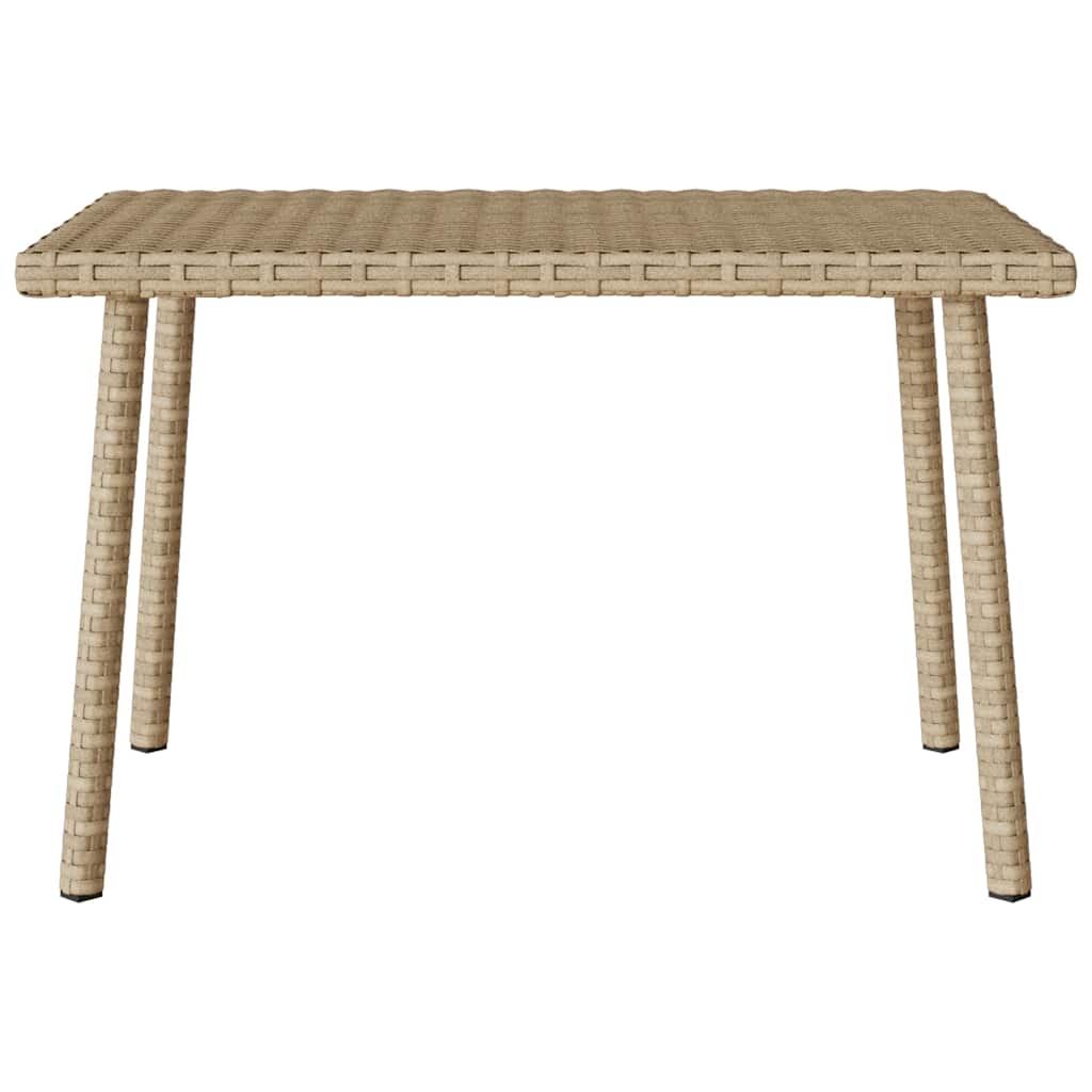 Tavolino da Giardino Rettangolare Beige 60x40x37 cm Polyrattan 4104053