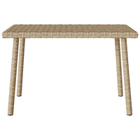 Tavolino da Giardino Rettangolare Beige 60x40x37 cm Polyrattan 4104053