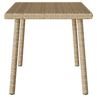 Tavolino da Giardino Rettangolare Beige 60x40x37 cm Polyrattan 4104053