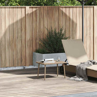 vidaXL Tavolino da Giardino Rettangolare Beige 60x40x37 cm Polyrattan
