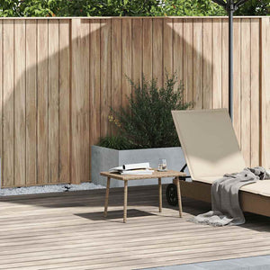 vidaXL Tavolino da Giardino Rettangolare Beige 60x40x37 cm Polyrattan