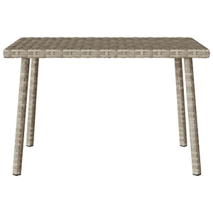 Tavolino da Giardino Rettangolare Grigio Chiaro 60x40x37 cm 4104054