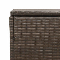 vidaXL Baule da Giardino Marrone 110x50x58 cm in Polyrattan