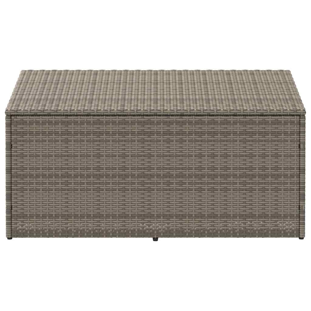 vidaXL Baule da Giardino Grigio 110x50x58 cm in Polyrattan