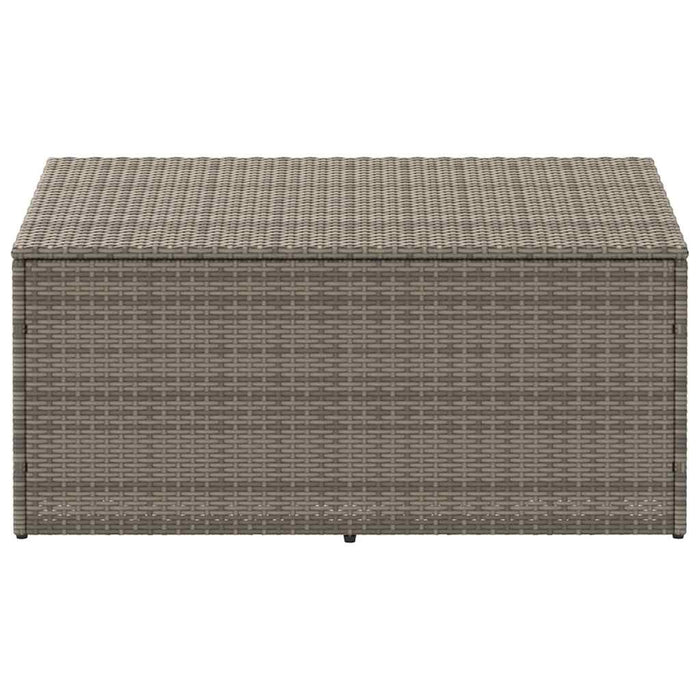 vidaXL Baule da Giardino Grigio 110x50x58 cm in Polyrattan