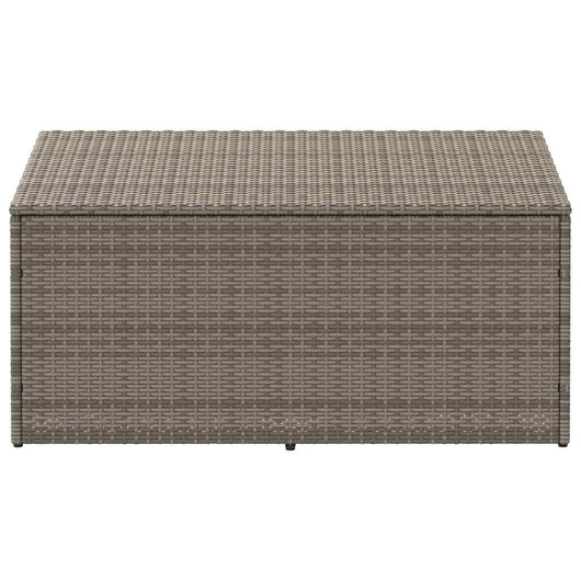 Baule da giardino grigio 110x50x58 cm in polyrattan 4104071