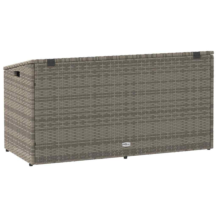 vidaXL Baule da Giardino Grigio 110x50x58 cm in Polyrattan