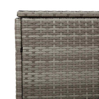 vidaXL Baule da Giardino Grigio 110x50x58 cm in Polyrattan