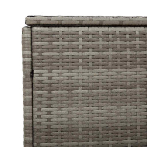 vidaXL Baule da Giardino Grigio 110x50x58 cm in Polyrattan