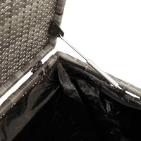 vidaXL Baule da Giardino Grigio 110x50x58 cm in Polyrattan